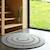 Tapis laine feutrée rond ajourée bibek Gris+Mango+Naturel 3 - vertbaudet enfant 