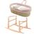 Couffin bébé matelassé avec support en bois Pink/natural 1 - vertbaudet enfant 
