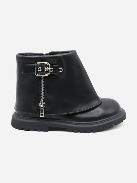 Bottines à zip Noir 2 - vertbaudet enfant 