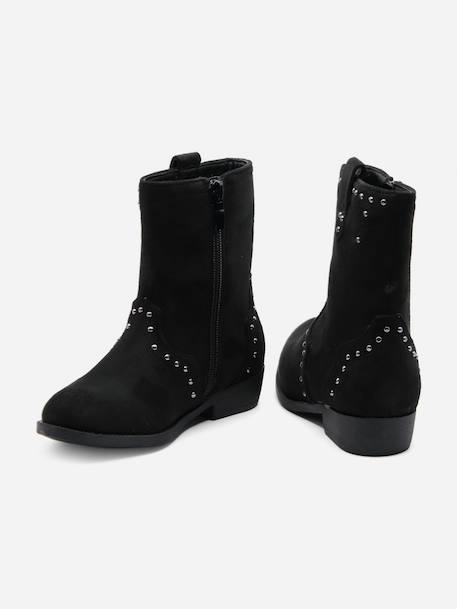 Bottines à zip Noir 3 - vertbaudet enfant 