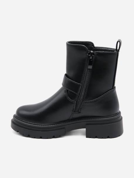 Bottines à zip Noir 4 - vertbaudet enfant 