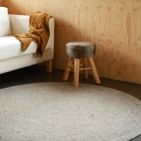Tapis rond laine feutrée neethu Avoine+Gris+Mangue+Naturel+Olive+Orange+Toffee 11 - vertbaudet enfant 