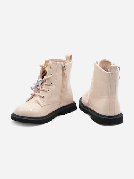 Bottines à zip Crème 3 - vertbaudet enfant 