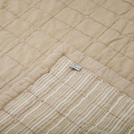 Couverture enfant réversible coton lavé anna Caramel+Sable+Terracotta 4 - vertbaudet enfant 