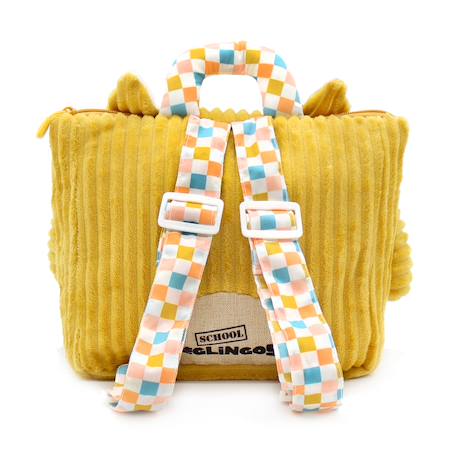 Sac à dos enfant velours - Cyranos le renard Bleu+Jaune 7 - vertbaudet enfant 