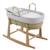 Couffin bébé matelassé avec support en bois Green/natural+Grey/natural 4 - vertbaudet enfant 