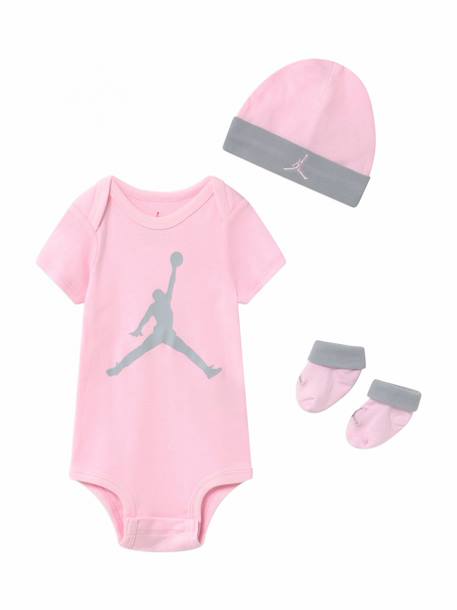 Ensemble jumpman bootie unisex set Pink foam 1 - vertbaudet enfant 