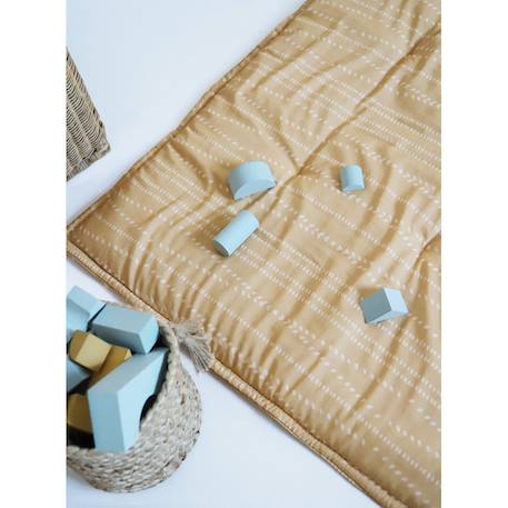 Tapis de repos bébé coton imprimé bohème nepo Ocre caramel+Terracotta 3 - vertbaudet enfant 