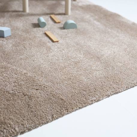 Tapis lavable en machine uni etico Crème+Rose+Sable+Vert mousse 15 - vertbaudet enfant 