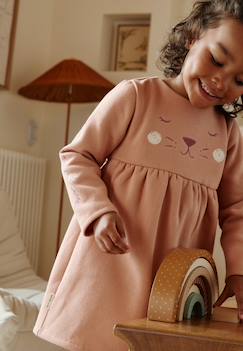 Robe enfant en molleton matcha  - vertbaudet enfant