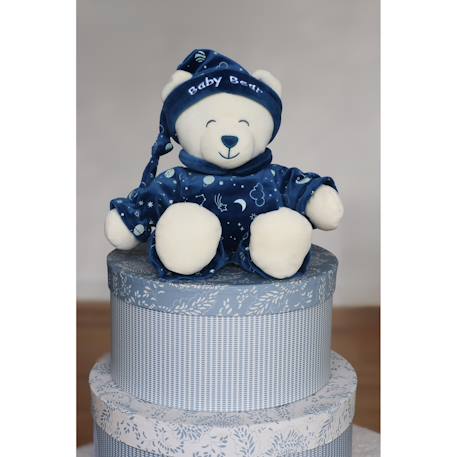 Peluche - ourson baby bear glow in the dark - peluche vendue en boîte cadeau Bleu 4 - vertbaudet enfant 