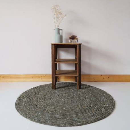 Tapis rond laine feutrée neethu Avoine+Gris+Mangue+Naturel+Olive+Orange+Toffee 28 - vertbaudet enfant 