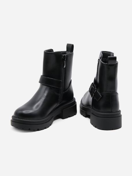 Bottines à zip Noir 3 - vertbaudet enfant 