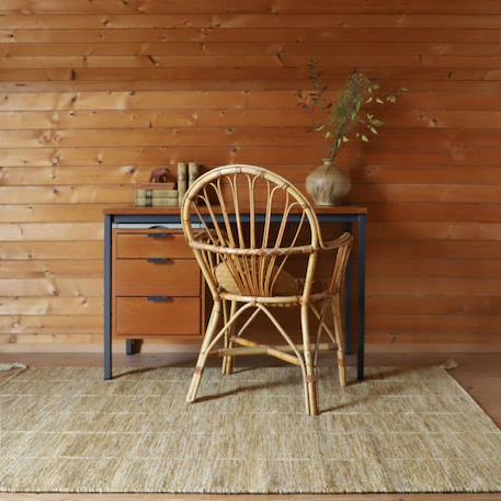 Tapis laine contemporain lhena Brun+Jaune 9 - vertbaudet enfant 