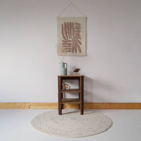 Tapis rond laine feutrée neethu Avoine+Gris+Mangue+Naturel+Olive+Orange+Toffee 3 - vertbaudet enfant 