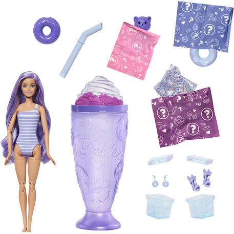 Poupée pop reveal mauve barbie Multicolore 2 - vertbaudet enfant 