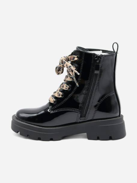 Bottines a lacets Noir+Noir 9461 4 - vertbaudet enfant 