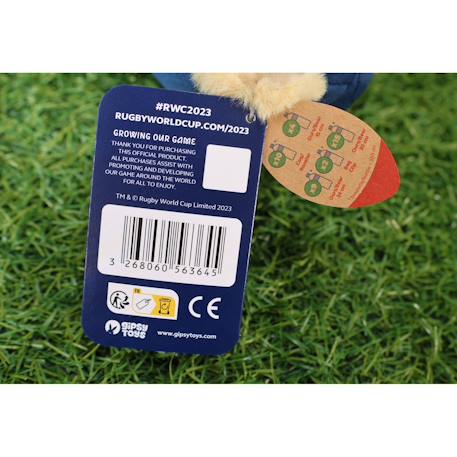 Peluche ours t-shirt 20 nations coupe du monde de rugby, officielle 24 cm assis Beige 6 - vertbaudet enfant 