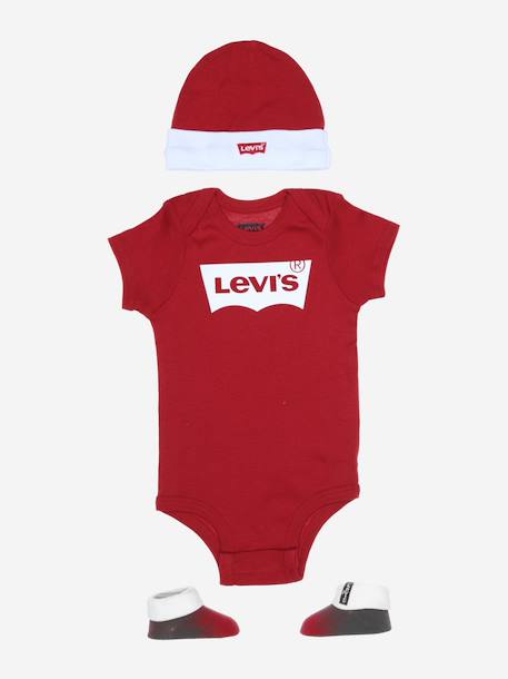 Bodies logotypé Rouge / blanc 1 - vertbaudet enfant 