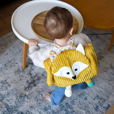 Sac à dos enfant velours - Cyranos le renard Bleu+Jaune 9 - vertbaudet enfant 