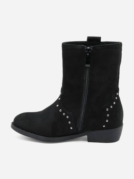 Bottines à zip Noir 4 - vertbaudet enfant 