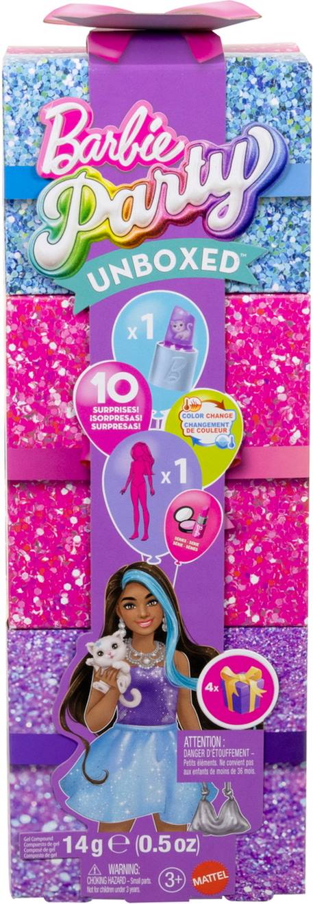 Party glam violet barbie Multicolore 1 - vertbaudet enfant 