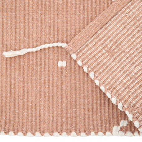 Tapis mallorca moutarde en coton Rose argile 3 - vertbaudet enfant 