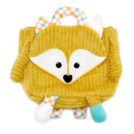Sac à dos enfant velours - Cyranos le renard Bleu+Jaune 6 - vertbaudet enfant 