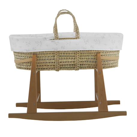 Couffin matelasse + support en bois Ecru/natural 1 - vertbaudet enfant 