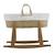 Couffin matelasse + support en bois Ecru/natural 1 - vertbaudet enfant 
