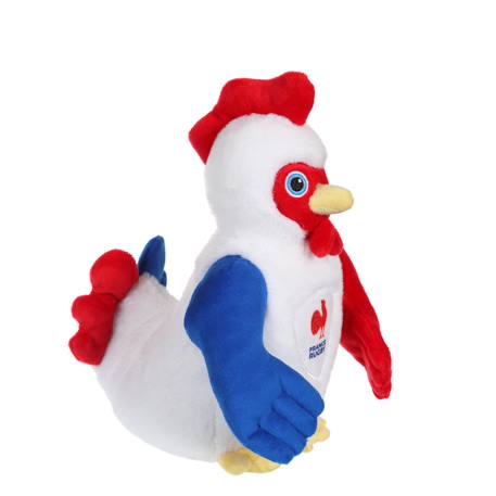 Peluche coq sonore - fédération française de rugby (ffr) - peluche officielle 24 cm assis Rouge 3 - vertbaudet enfant 