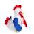 Peluche coq sonore - fédération française de rugby (ffr) - peluche officielle 24 cm assis Rouge 3 - vertbaudet enfant 