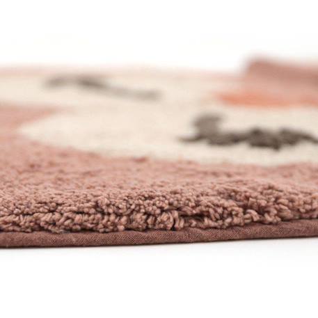 Tapis chambre enfant coton lavable petit hibou little pepa Brun rosé 4 - vertbaudet enfant 