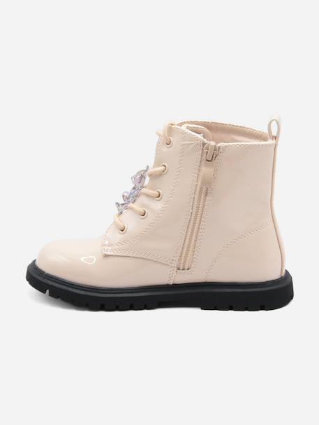 Bottines à zip Crème 4 - vertbaudet enfant 