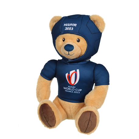 Peluche ours coupe du monde de rugby 2023 - peluche officielle sous licence - 24 cm assis Bleu 2 - vertbaudet enfant 
