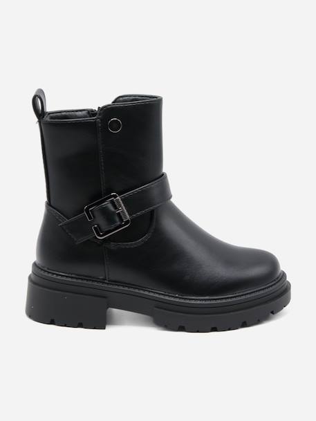 Bottines à zip Noir 2 - vertbaudet enfant 