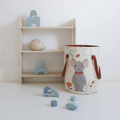 Panier de rangement pour chambre enfant poly Multicolore 2 - vertbaudet enfant 