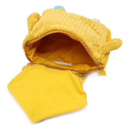 Sac à dos enfant velours - Cyranos le renard Bleu+Jaune 8 - vertbaudet enfant 