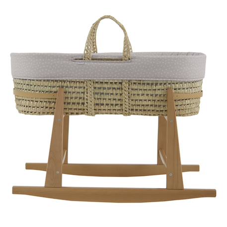 Couffin bébé matelassé avec support en bois Beige/natural 2 - vertbaudet enfant 