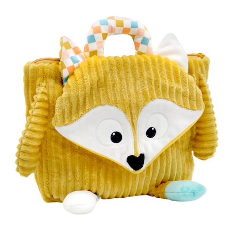 Sac à dos enfant velours - Cyranos le renard Bleu+Jaune 5 - vertbaudet enfant 
