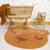 Tapis chambre bébé coton lavable ourson sandel Caramel 3 - vertbaudet enfant 