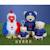 Peluche ours fédération française de rugby (ffr) - peluche officielle sous licence - 15 cm assis Blanc 2 - vertbaudet enfant 