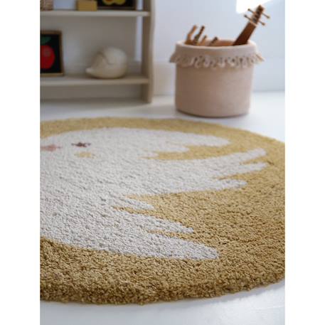 Tapis chambre enfant petit oiseau bohemian bird Aqua+Creme+Miel 16 - vertbaudet enfant 