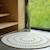 Tapis laine feutrée rond ajourée bibek Gris+Mango+Naturel 15 - vertbaudet enfant 