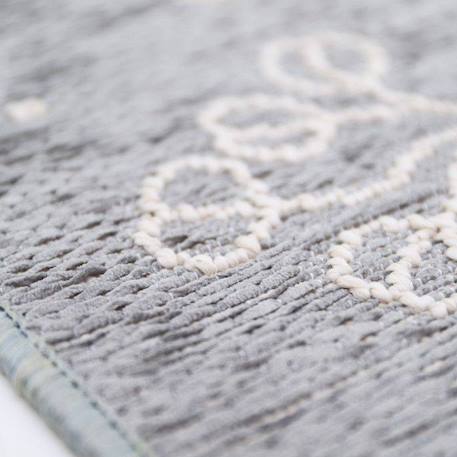 Tapis motif végétal little nature Bleu gris 3 - vertbaudet enfant 