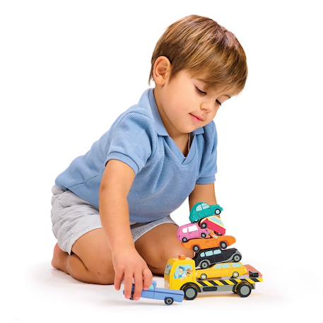 Voitures à empiler Jaune 3 - vertbaudet enfant 