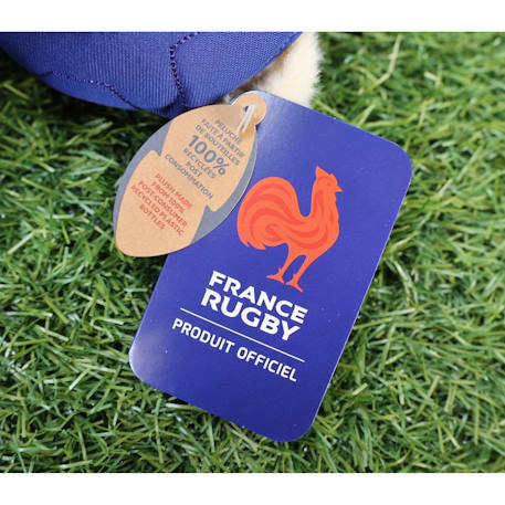 Peluche ours fédération française de rugby (ffr) - peluche officielle sous licence - 15 cm assis Blanc 3 - vertbaudet enfant 