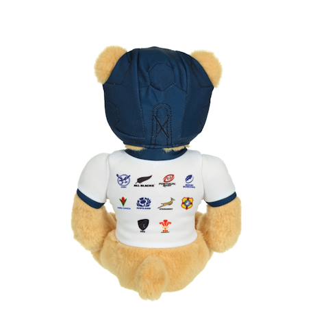 Peluche ours t-shirt 20 nations coupe du monde de rugby, officielle 24 cm assis Beige 2 - vertbaudet enfant 