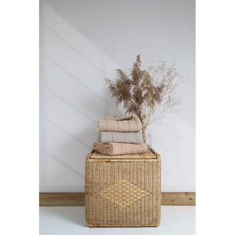 Couverture enfant réversible coton lavé anna Caramel+Sable+Terracotta 10 - vertbaudet enfant 