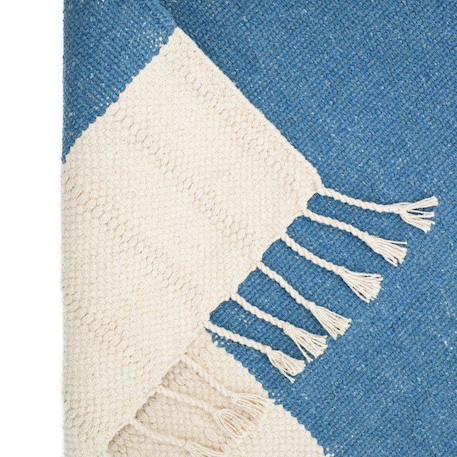 Tapis chambre coton lucia Bleu+Rose liège 3 - vertbaudet enfant 